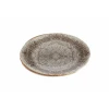 Тарелка Porland Stoneware 04SWA000051, керамогранит, коричневая, 22 см