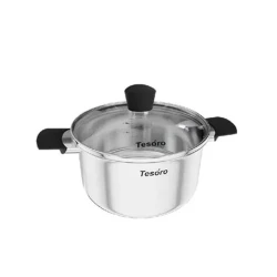 Qazan NMP Tesoro Siena, paslanmayan polad, gümüşü, 3.1 l