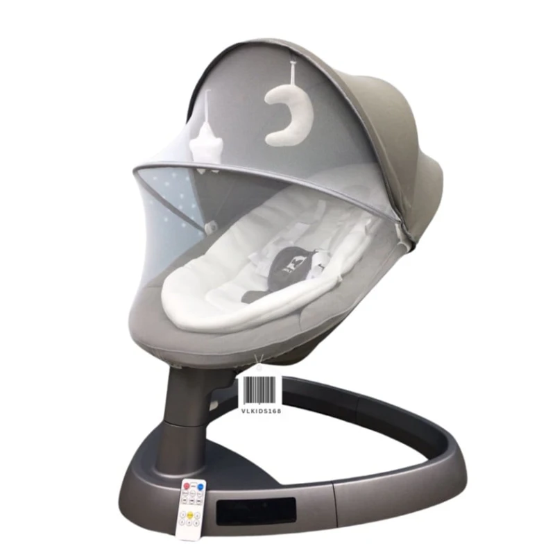 Кресло-качалка Cool Baby VL-KIDS-168, серая Кресло-качалка Cool Baby VL-KIDS-168, серая