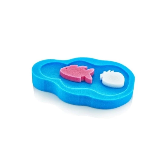 Детская губка для купания BabyJem Bath Tub Sponge Blue Детская губка для купания BabyJem Bath Tub Sponge Blue