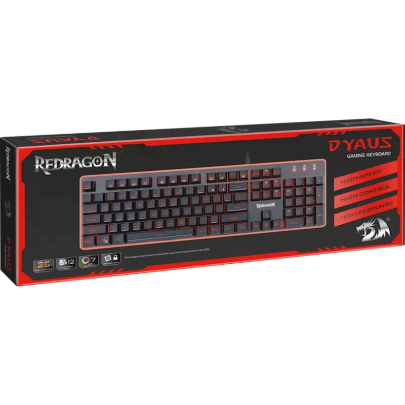 Клавиатура Defender Redragon Dyaus Wired Gaming Keyboard (75076) Клавиатура Defender Redragon Dyaus Wired Gaming Keyboard (75076)