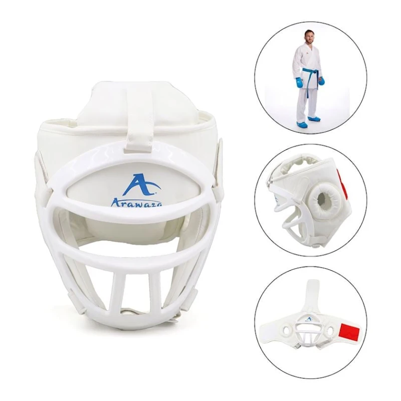 Шлем боксерский Aravaza 323a_392980431, белый, размер M Шлем боксерский Aravaza 323a_392980431, белый, размер M