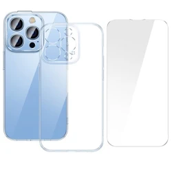 Чехол+стекло Baseus Crystal Ultra-Thin PC case +Tempered glass для Apple iPhone 14 Pro, Transparent