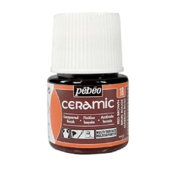 Keramika üçün boya Pebeo Ceramic 18 Red Brown, Qırmızı-qəhvəyi, 45 ml