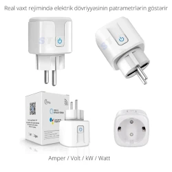 Умная розетка 16A, White Умная розетка 16A, White