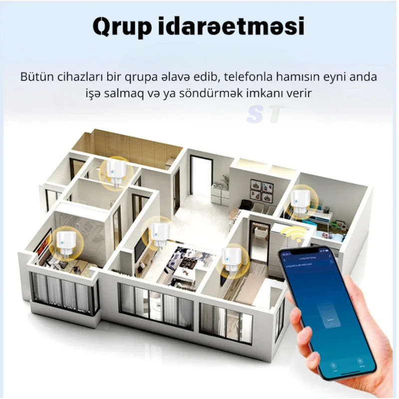 Ağıllı rozetka 16A, White