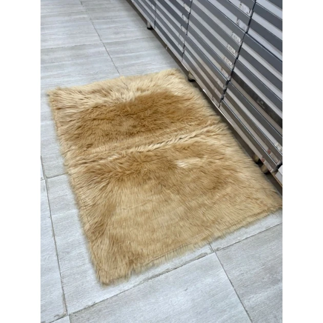 Коврик прикроватный Sahara SHA-00004719, коричневый, 90х120 см