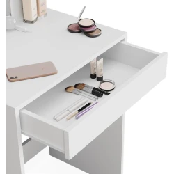 Kosmetika masası İsabella 12115570, LDSP, ağ, 140x60x75 sm