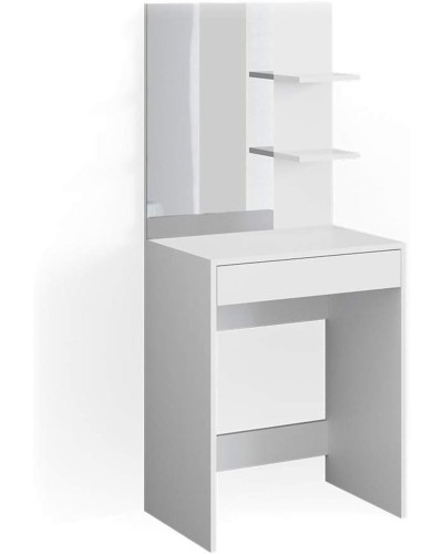 Kosmetika masası İsabella 12115570, LDSP, ağ, 140x60x75 sm