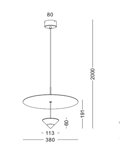 Asma çıraq Lustore LSP401-GD