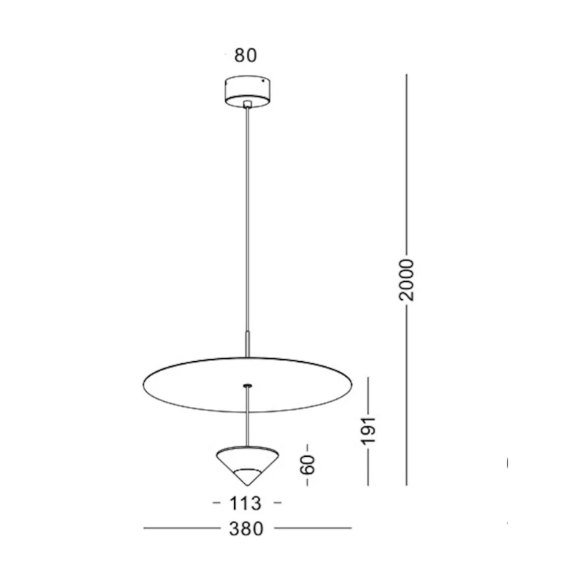 Asma çıraq Lustore LSP401-GD