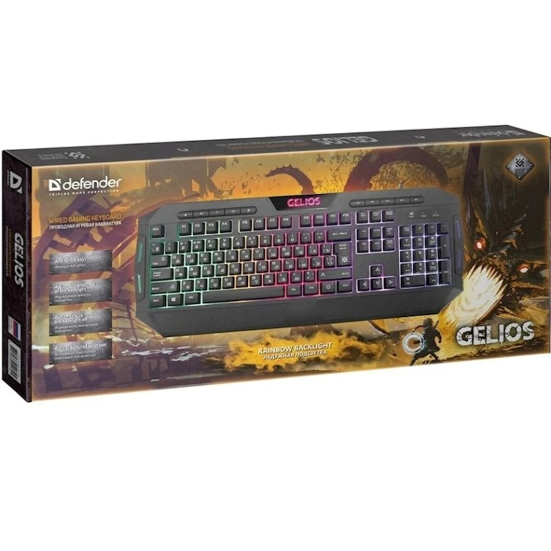 Клавиатура Defender Gelios GK-174D1 Wired Gaming Keyboard (45174) Клавиатура Defender Gelios GK-174D1 Wired Gaming Keyboard (45174)