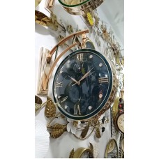 Divar saatı SS-079, 30 sm, qızılı