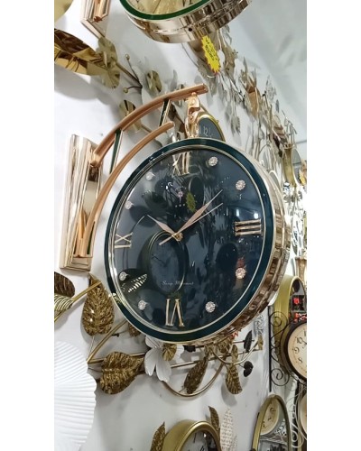 Divar saatı SS-079, 30 sm, qızılı
