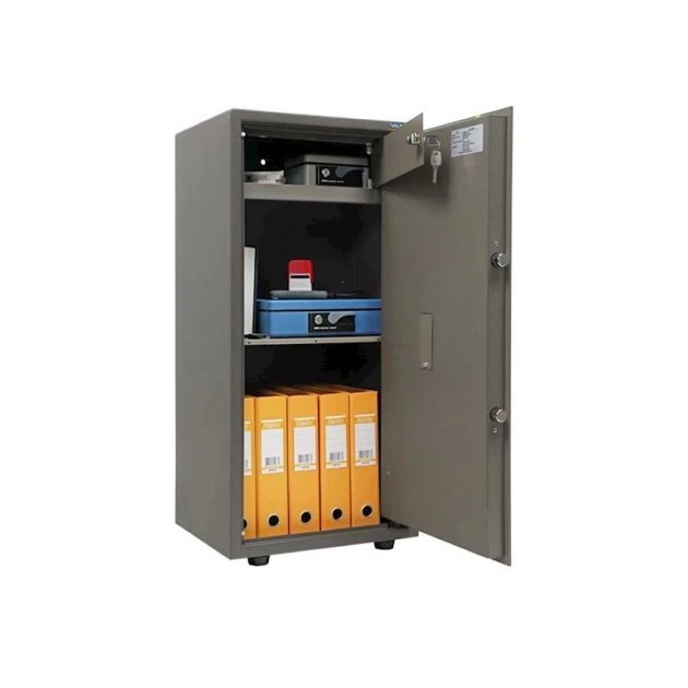 Ofis seyfi Valberg ASM 90T, elektron kodlu, boz