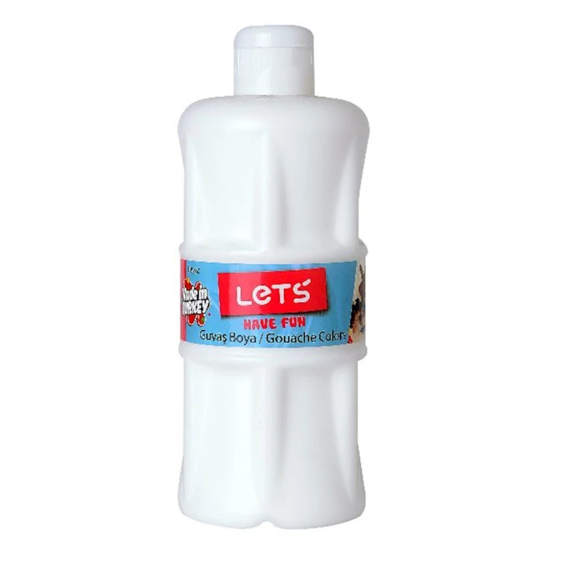Гуашь Lets L-5100, белая, 500 мл Гуашь Lets L-5100, белая, 500 мл