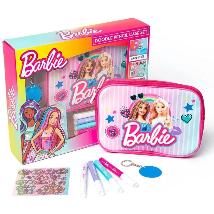 Пенал с наполнением RMS International Barbie Doodle, разноцветный Пенал с наполнением RMS International Barbie Doodle, разноцветный
