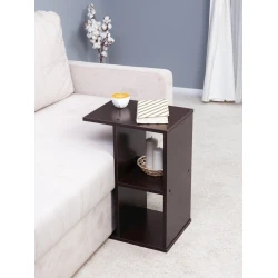 Журнальный столик Letta 60x47x30 см, ЛДСП, черный