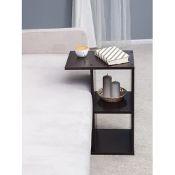 Журнальный столик Letta 60x47x30 см, ЛДСП, черный