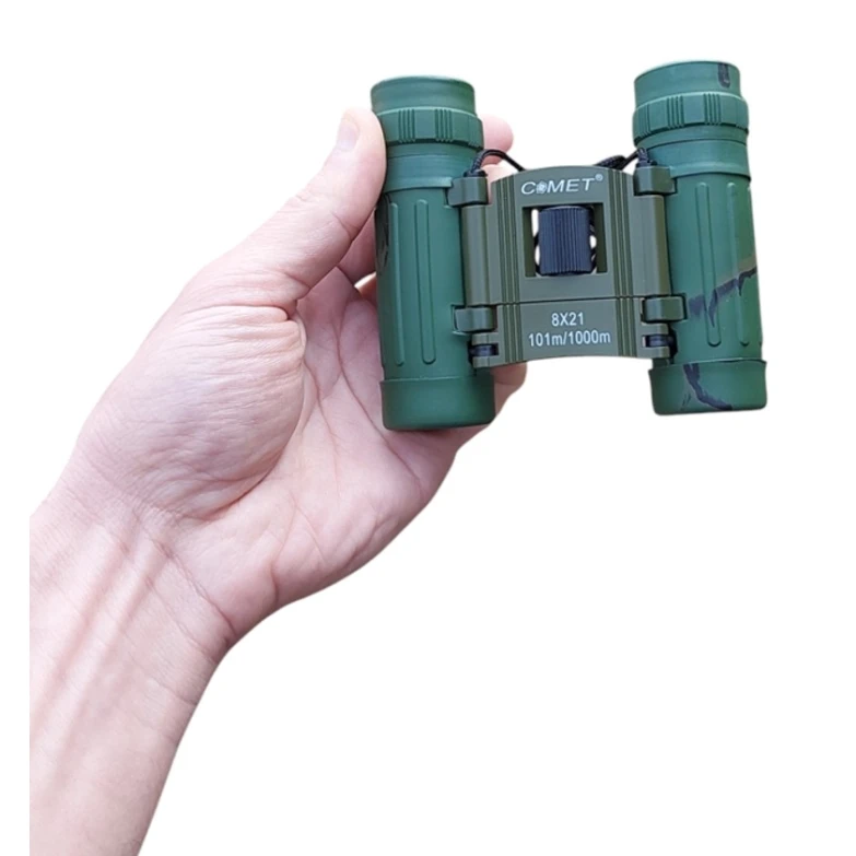 Бинокль Comet 8x21 101м\1000м, зеленый Бинокль Comet 8x21 101м\1000м, зеленый