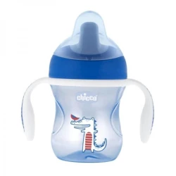 Поильник Chicco Training Cup, 200 мл, голубой Поильник Chicco Training Cup, 200 мл, голубой