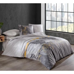 Комплект постельного белья Majoli Cotton SHA-00006109, простыня 240x260 см, пододеяльник 200x220 см, наволочка 50x70 см (2 шт), двуспальный, сатин, разноцветный