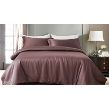 Yataq dəsti Askona Solid Tencel 1118, yorğan üzləri 200х220 sm, yastıq üzləri 50х70 sm, avro, evkalipt lif, макиато, qəhvəyi