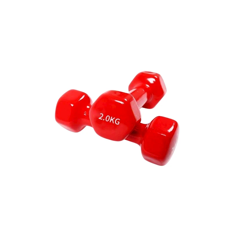 Silikon qantel dəsti Gymnic 1124/4, 2 x 2 kq, qırmızı, 2 əd Silikon qantel dəsti Gymnic 1124/4, 2 x 2 kq, qırmızı, 2 əd