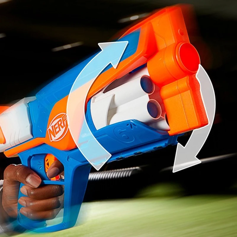 Бластер Hasbro F8629, пластик, синий/оранжевый