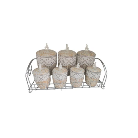 Набор емкостей для хранения 17281-4, 7 шт, белый