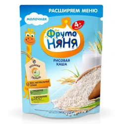 Молочная рисовая каша ФрутоНяня, 4+ месяцев, 200 г