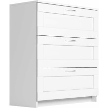 Komod Mio Tesoro Сириус 2.02.02.050.1, DSP, ağ, 78.2x94.6x41.2 sm