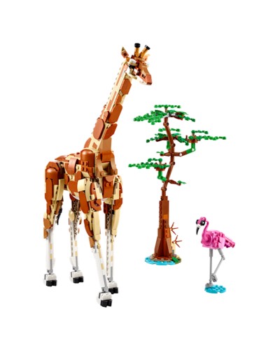 Konstruktor LEGO Creator 3in1 Wild Safari Animals 31150, 9+ yaş, 780 hissə