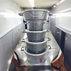 Набор кастрюль Gallery Home GH-000141, 22/24/28/32 см, гранит, черный