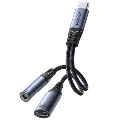 Адаптер Joyroom SY-C02 USB-C to USB-C/Mini jack 3.5 mm