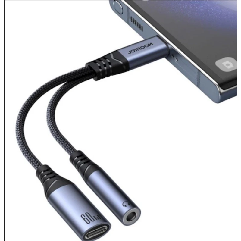 Адаптер Joyroom SY-C02 USB-C to USB-C/Mini jack 3.5 mm