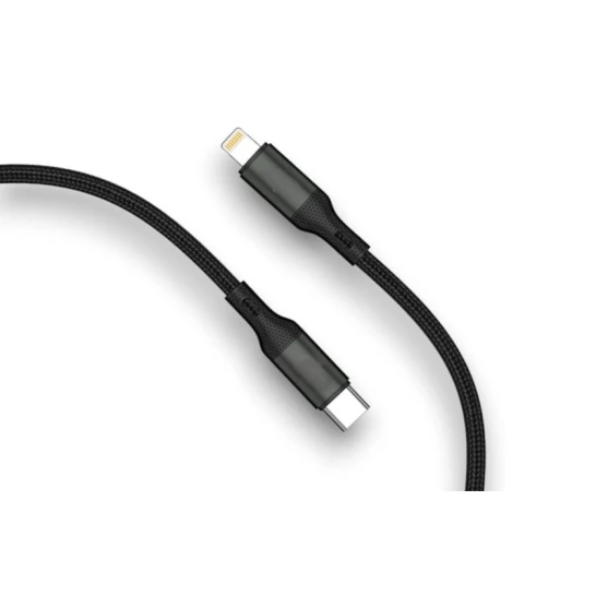 Kabel USB Estan 16Z-3 Type-C - Lightning, qara