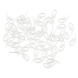 Крючки для рельс JYSK Fixi 50 шт/уп, пластик, белый