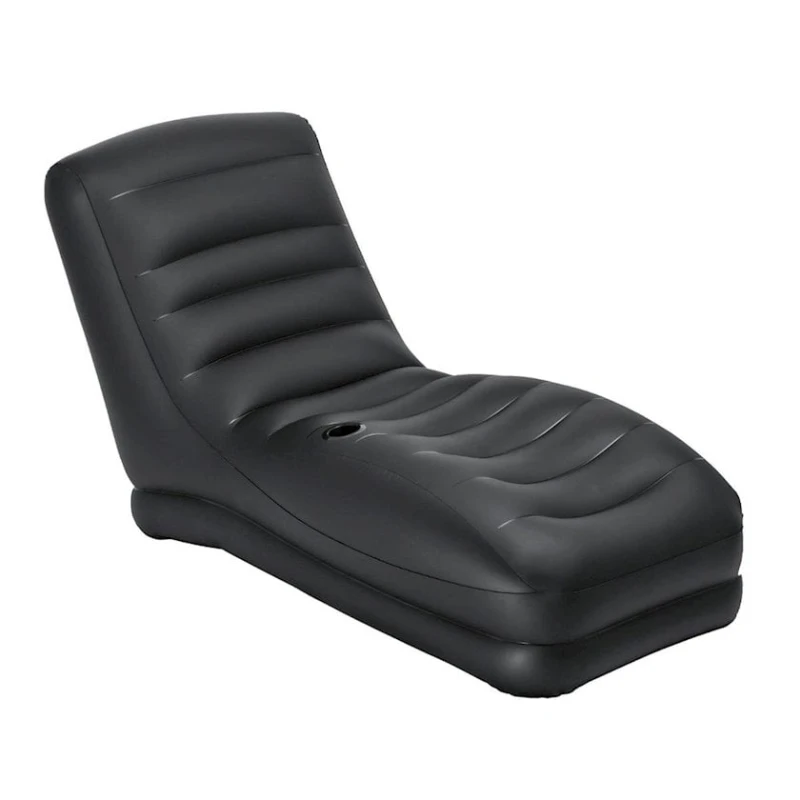 Надувное кресло-лежак Intex Mega Lounge 68595 с держателем для чашки, черный, 170х86х94 см Надувное кресло-лежак Intex Mega Lounge 68595 с держателем для чашки, черный, 170х86х94 см