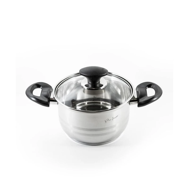 Кастрюля Hom-me 101122, 22 см, 4.7 л, нержавеющая сталь, серебристый Кастрюля Hom-me 101122, 22 см, 4.7 л, нержавеющая сталь, серебристый