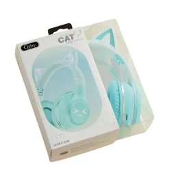 Наушники Gjby cat Ear headset CA-042 Green