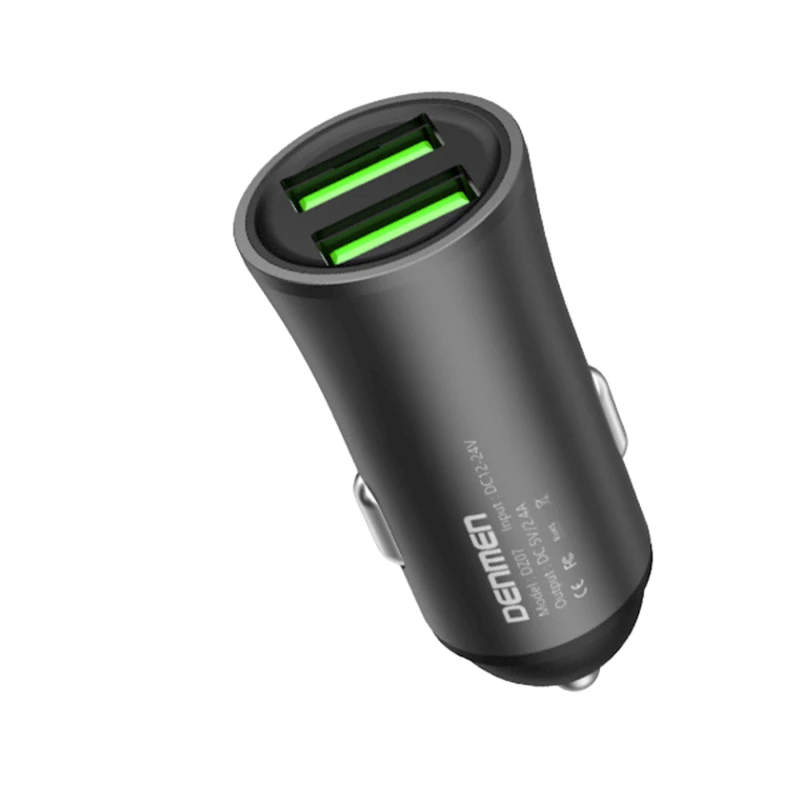 Автомобильное зарядное устройство Denmen DZ07 Black Автомобильное зарядное устройство Denmen DZ07 Black