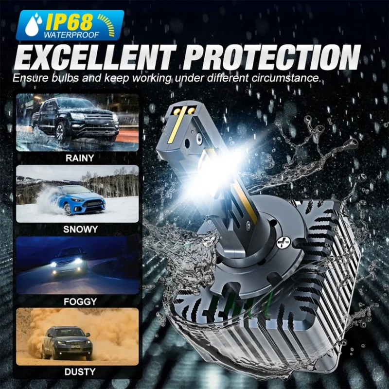 Светодиодная лампа для автомобильных фар NAVO D4S Led, 110W