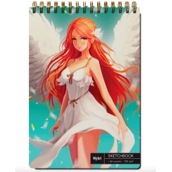Скетчбук Проф-Пресс MyArt Аниме Ангел грез, A4, 64 листа