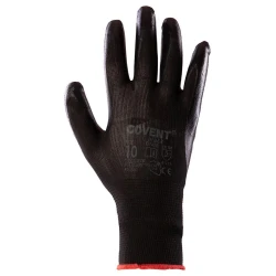 Рабочие перчатки Polstar Holding Covent Black, с нитриловым покрытием