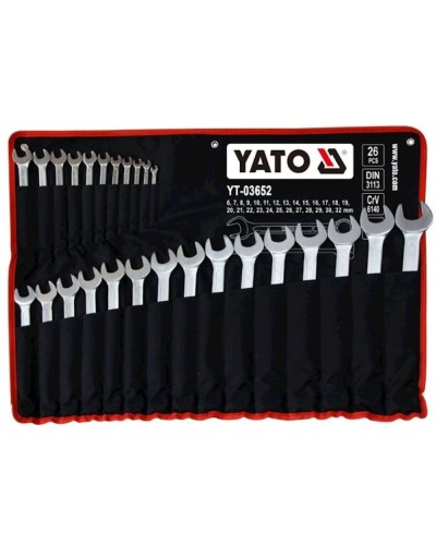 Açar dəsti Yato YT-03652, 26 əd