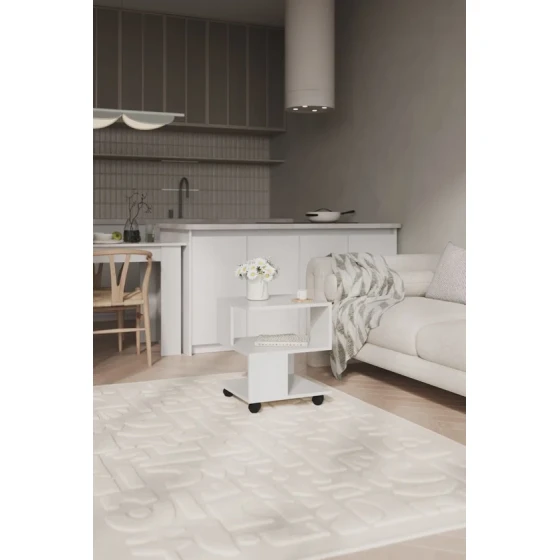 Журнальный стол Letta 3563_Letta25MashWh, 40x40x50 см Журнальный стол Letta 3563_Letta25MashWh, 40x40x50 см