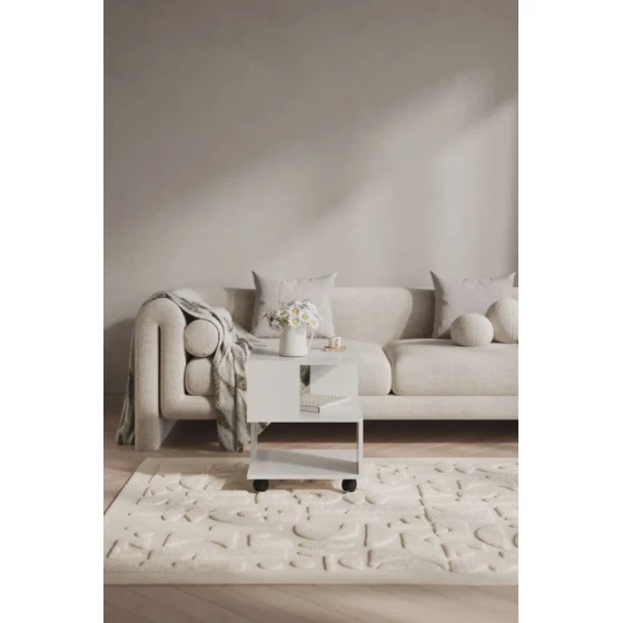 Журнальный стол Letta 3563_Letta25MashWh, 40x40x50 см Журнальный стол Letta 3563_Letta25MashWh, 40x40x50 см