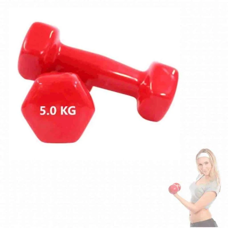 Aerobik qantellər 655334431, qırmızı, 5 x 5 kq Aerobik qantellər 655334431, qırmızı, 5 x 5 kq