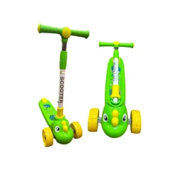 Uşaqlar üçün samokat SW146G, musiqili və işıqlı, yaşıl